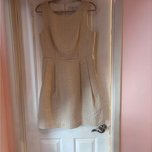 Trina Turk Ivory Textured Sleeveless Mini Dress